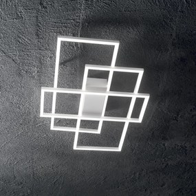 Lustra LED aplicata design geometric FRAME-1 PL 230726 IDL
