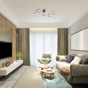 Lustra cu 5 spoturi design modern Tamara 5349 RX