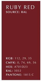 Lustră roșie LED cu abajur din metal ø 43 cm Asteria Medium – UMAGE