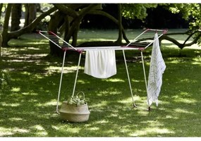 WENKO 3774021100 - Uscător de rufe SUMMER DRY 153 x 76 cm alb/roz