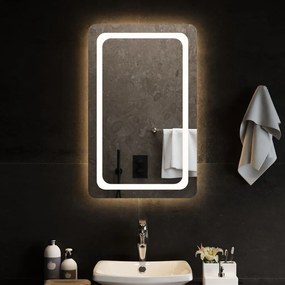 Oglinda de baie cu LED, 50x80 cm