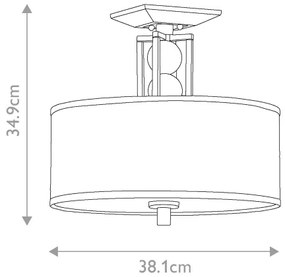 Lustră aplicată CELESTIAL 3xE27/100W/230V Elstead KL-CELESTIAL-SF