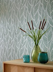 Tapet Bramble, Mineral Green Luxury Bead, 1838 Wallcoverings, 5.3mp / rola