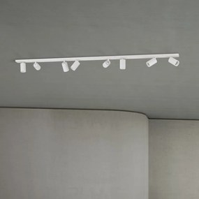 Plafoniera cu 8 Spoturi stil minimalist modern SEAN alb