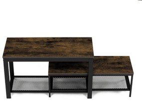 Set de 2 suporturi pentru pantofi, lemn vechi