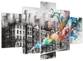 Tablou - Viața industrială (150x105 cm)