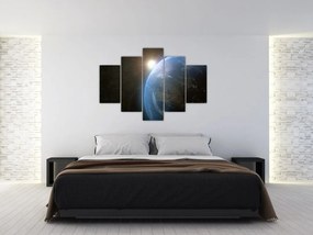 Tablou - Pământul privit din spațiu (150x105 cm)