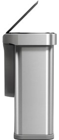 Coș de gunoi fără atingere Simplehuman cu senzorvocal 58 l, oțel inoxidabil mat