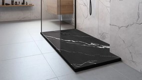 Cadita de dus Magnum Carrara neagra 80x100
