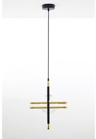 Lustră pe cablu Jupiter 2028 FIORI 1xG9/10W/230V negru/auriu/transparent