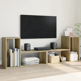 Dulap TV, 2 buc., stejar sonoma, 75x30x50 cm, lemn prelucrat