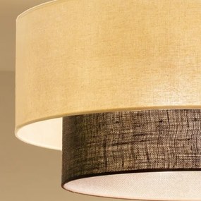 Brilagi - Plafonieră LED BOHO STYLE, 3x E27, 15W, 230V, Ø 60 cm, crem/maro