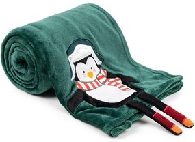 Pătură de Crăciun 4Home Pinguin, 150 x 200 cm