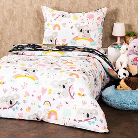 Lenjerie bumbac 4Home Koala rainbow, 140 x 200 cm, 70 x 90 cm