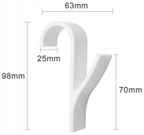 Set de 2 carlige pentru radiator de baie SEZA