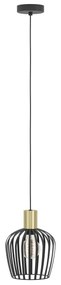Lustră pe cablu Eglo 901036 EMPOLI 1xE27/40W/230V negru/auriu