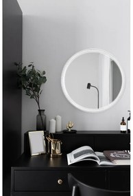 Oglindă de perete cu led ø 60 cm Yuna – Mirrors and More
