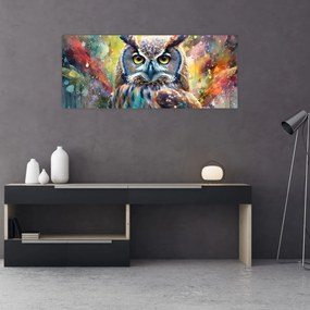 Tablou - Pictură de o bufniță (120x50 cm)