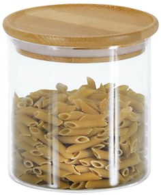 Recipient din sticlă cu capac de bambus, 500 ml, KESPER