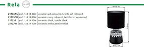 Lampa de masa ceramica curry RELA