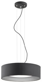 Lustra suspendata design modern circular MOHITO negru/argintiu