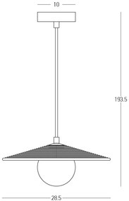 Pendul, Design Natural, PLASTER TERRACOTTA, ZB-2598