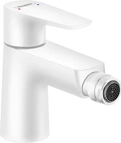 Baterie bideu Hansgrohe Talis E cu ventil Pop-Up alb mat