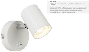 Aplica LED cu spot directionabil Rollo alba 3171WH SRT
