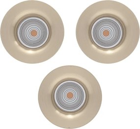 Eglo 902279 - Set 3x spoturi LED SALICETO, reglabil, LED/4,8W/230V, Ø8,8cm, crom