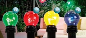Decoratiuni exterior 4,7m, 10 becuri multicolor Nirvana 3400 GL