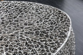 Masuta cu aspect deosebit Leaf 120cm, argintiu