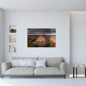 Tablou cu lac în stânci (90x60 cm)