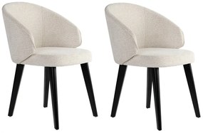 Set de scaune de sufragerie Bentley White andBlack, 2 buc.