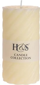 Lumanare Twisted crem 14 cm