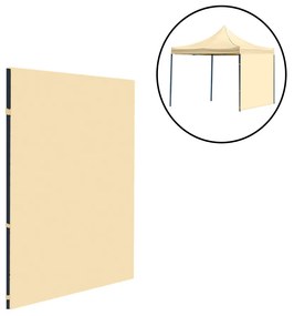 Grădină foișor perete lateral prelata 3x3 m bej