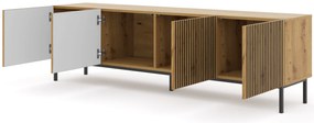 Masă TV F 4D 200 Rowanna (Negru + Stejar artisan). 1125071
