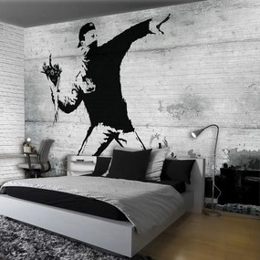Fototapet - Gangstru cu flori (152,5x104 cm)