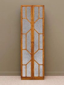 Cabinet lemn masiv mango cu oglinzi antichizate, aspect vintage, Mirror
