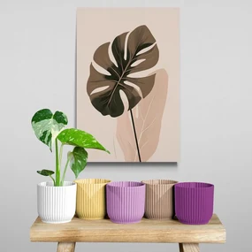 Tablou forme abstracte botanice de monstru