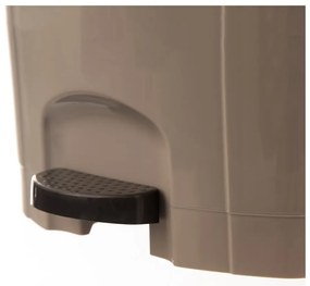 Coș de gunoi maro cu pedală din plastic 30 l – Orion