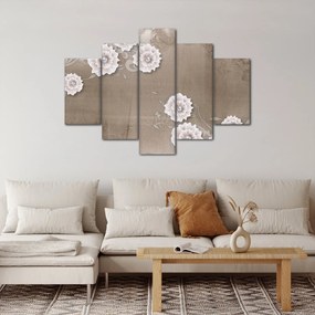 Tablou - Draperie cu flori (150x105 cm)