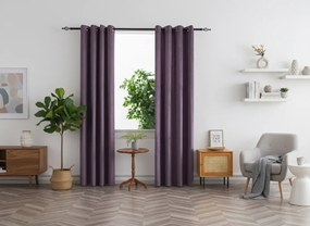 Draperie opaca DUNES VELVET 140x250 cm, mov Agatat: Inele metalice