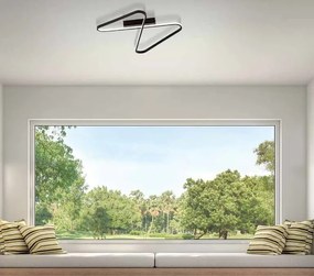 Plafoniera LED design modern geometric Erick negru