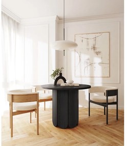 Masă de dining rotundă cu aspect de lemn de stejar ø 98 cm Soft – Woodman