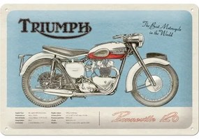 Placă metalică Triumph Bonneville