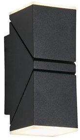 Searchlight 36170BK - Aplica de perete LED pentru exterior MONTANA 2xLED/6W/230V IP44