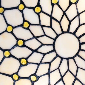 BRILAGI - Tiffany plafonieră cu vitralii IVORY 2xE27/60W/230V Ø 40 cm