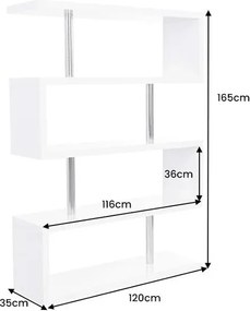Raft design modern Snake 165cm alb