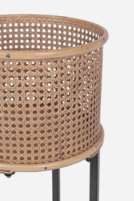 Set de 2 jardiniere, suport si vas metalic pentru flori 0746629 BZ