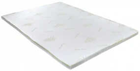 Topper saltea Aloe Vera Therapy Memory Arctic Gel 7 zone de confort, Green Future, 160x200 cm